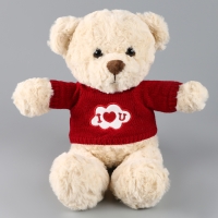 Мягкая игрушка &laquo;Мишка&raquo;, в свитере, 32 см, цвет МИКС