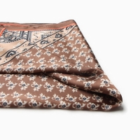 Платок женский MINAKU 70*70 см, коричневый Платок женский MINAKU 70*70 см, коричневый