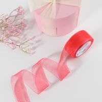 Лента капроновая, 40 мм, 20 &plusmn; 1 м, цвет коралловый №129