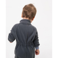 Комбинезон воротник-стойка, цвет серый, рост 80-86 см