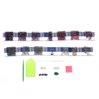 Алмазная мозаика с частичным заполнением и форменными стразами на холсте «Красивая кошечка», 30 х 40 см Алмазная мозаика с частичным заполнением и форменными стразами на холсте «Красивая кошечка», 30 х 40 см