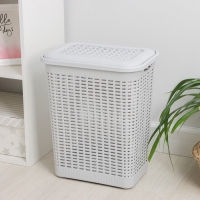 Корзина бельевая с крышкой, 30 л, 37×26×46,5 см, цвет МИКС Корзина бельевая с крышкой, 30 л, 37×26×46,5 см, цвет МИКС