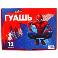 Гуашь 12 цветов х 20 мл, &laquo;Человек-паук&raquo;