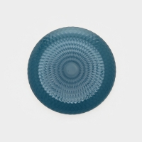 Тарелка десертная стеклянная «Идиллия», d=19 см, цвет лондон топаз Тарелка десертная стеклянная «Идиллия», d=19 см, цвет лондон топаз