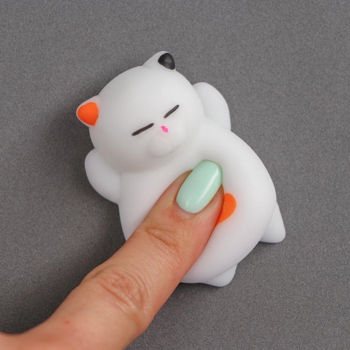 Сквиш антистресс &laquo;Кошечка&raquo;, набор мялок 3 шт, цвет белый