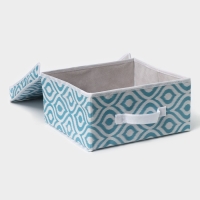 Короб для хранения Доляна «Лагуна», 30×28×15 см, цвет бирюзовый Короб для хранения Доляна «Лагуна», 30×28×15 см, цвет бирюзовый