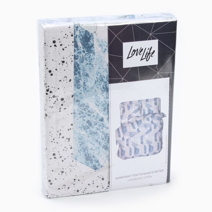 Постельное бельё LoveLife 2 сп Постельное бельё LoveLife 2 сп "Ледяное утро" 175х215см, 210х220см, 50х70см-2шт, хлопок,бязь, 125г/м2