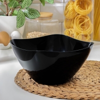 Салатник пластиковый &laquo;Рондо&raquo;, 2 л, цвет чёрный