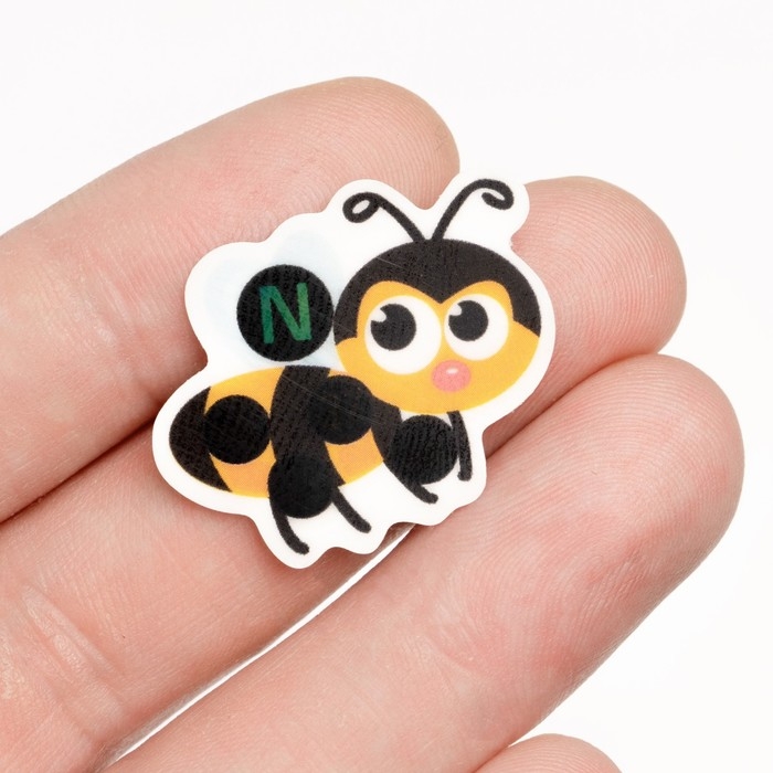 Детский термометр - наклейка налобный Детский термометр - наклейка налобный "Пчелка", до 40°, 3 х 2.8 см