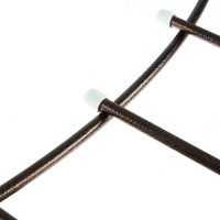 Ограждение декоративное, 60 &times; 410 см, 5 секций, металл, бронзовое, &laquo;Горизонталь&raquo;