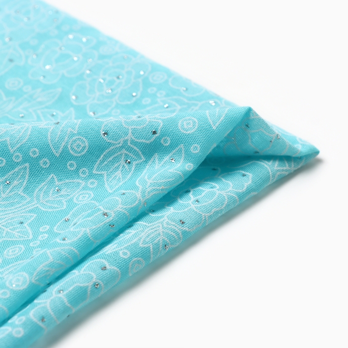 Платок женский, цвет бирюзовый, размер 70х70 Платок женский, цвет бирюзовый, размер 70х70