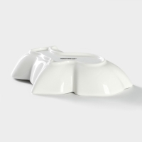 Блюдо керамическое глубокое &laquo;Милашки. Зайка&raquo;, 300 мл, 17,5&times;12,6&times;4 см, цвет белый