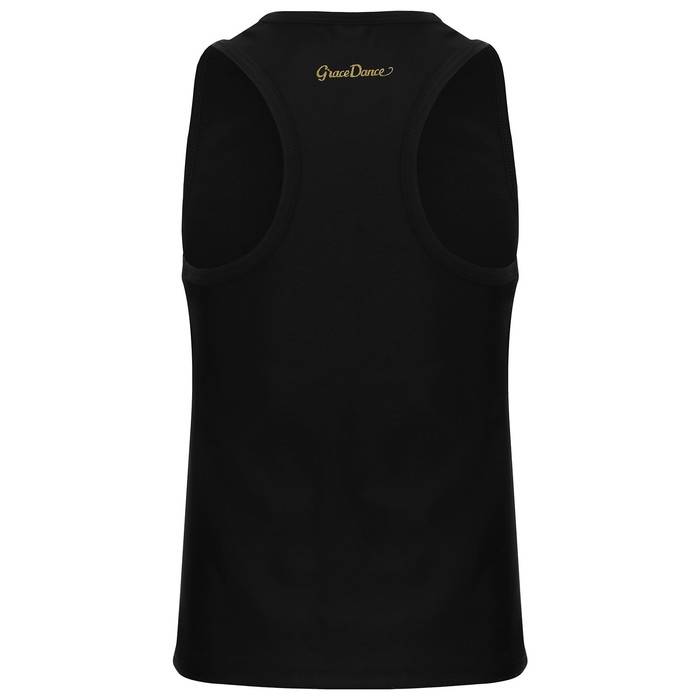 Майка-борцовка для гимнастики и танцев Grace Dance, р. 38, цвет чёрный