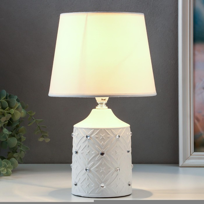 Лампа настольная 16734/1WT E14 40Вт белый  h.32см RISALUX