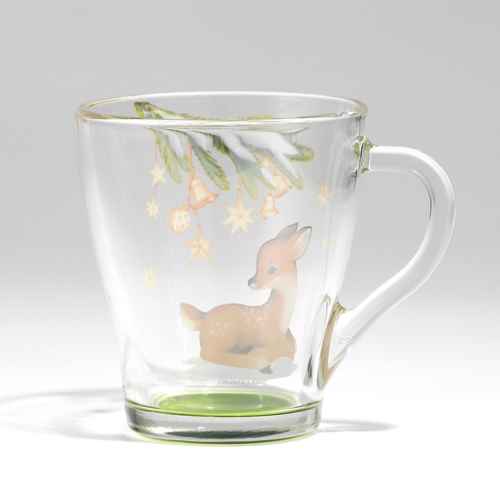 Новый год. Набор кружек стеклянных &laquo;Тепла и уюта!&raquo;, 2 шт