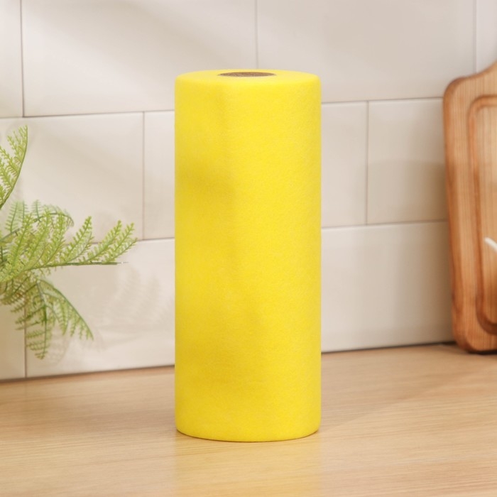 Салфетки универсальные в рулоне Доляна, 25&times;25 см, 30 шт, вискоза