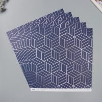 Бумага д/скрапа двусторонняя "Мехенди и геометрия серебро" 180 гр набор 5 шт 30,5х32см Бумага д/скрапа двусторонняя "Мехенди и геометрия серебро" 180 гр набор 5 шт 30,5х32см