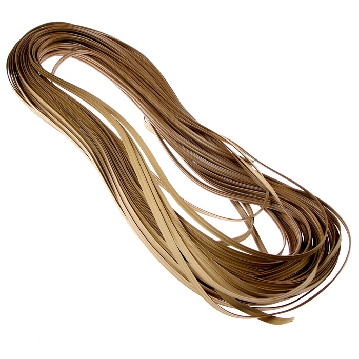 Ротанг для плетения искусственный, длина — 60 м, цвет охра Ротанг для плетения искусственный, длина — 60 м, цвет охра