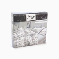 Постельное бельё LoveLife евро Love, 200*217см,225*240см,50*70см-2шт,100%хлопок, сатин, 125г/м&sup2;