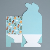 Коробка новогодняя для мини-букетов &laquo;С новым годом&raquo;, 12 х 17 х 10 см, Новый год