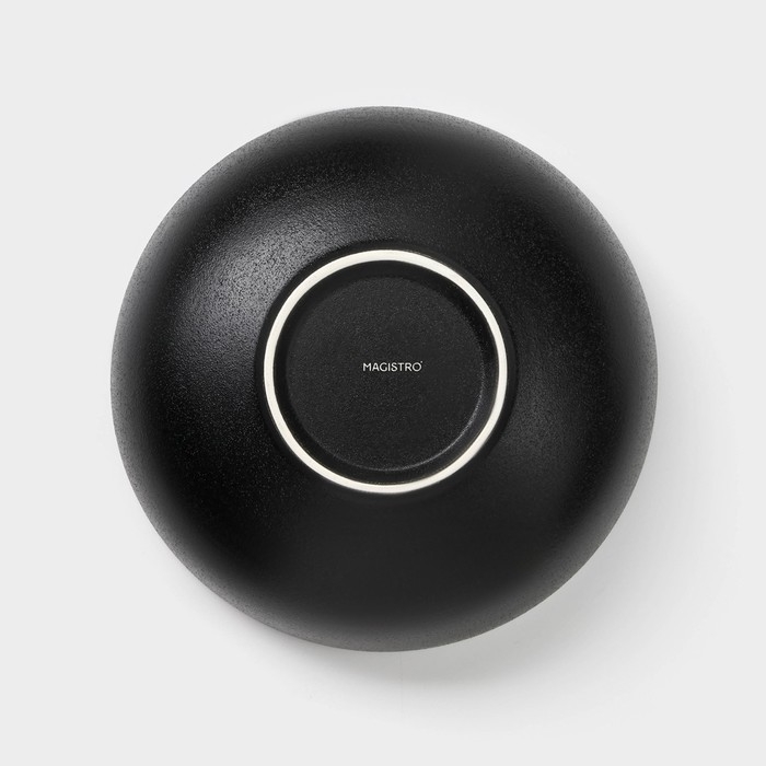 Набор салатников керамических Magistro Carbon, 3 предмета: d=11/16/19,5 см, 250/650/1,2 л Набор салатников керамических Magistro Carbon, 3 предмета: d=11/16/19,5 см, 250/650/1,2 л