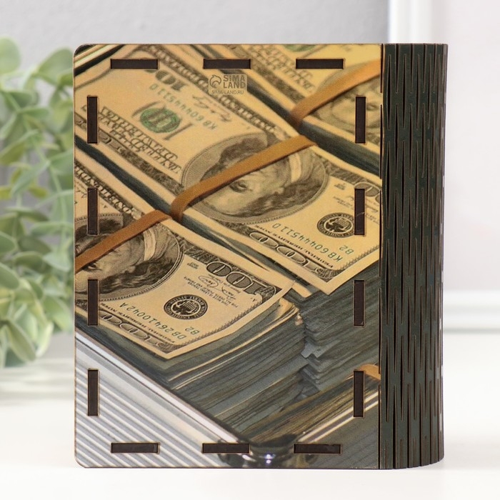 Копилка-шкатулка "Люблю" 14х12х5 см