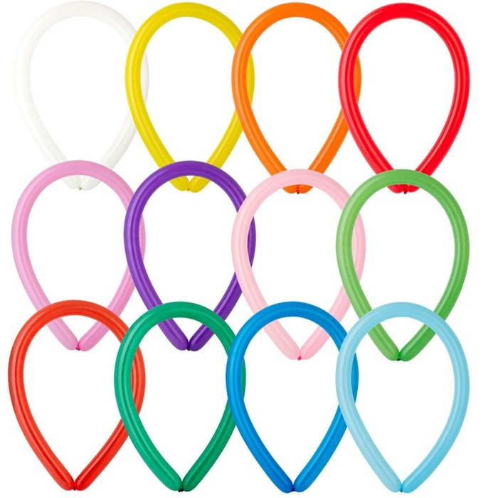 Шар для твистинга 260, пастель, набор 100 шт., цвета МИКС Шар для твистинга 260, пастель, набор 100 шт., цвета МИКС