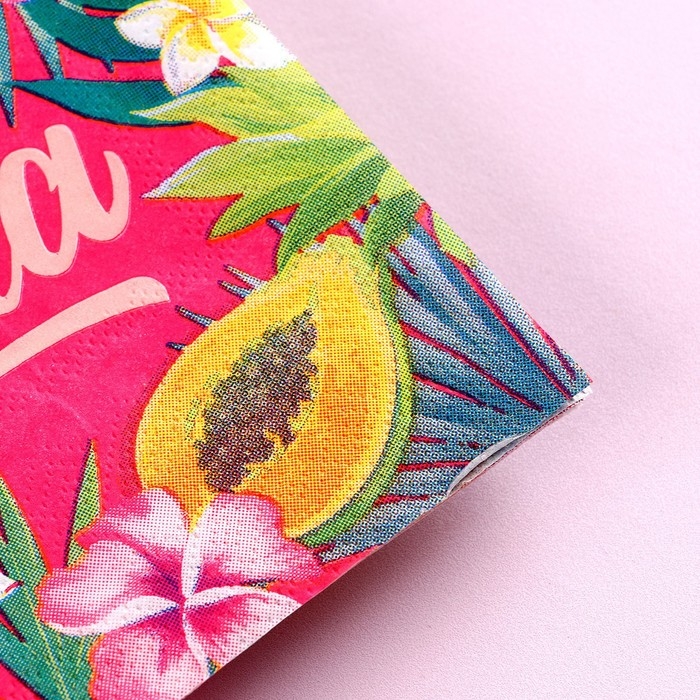 Салфетки бумажные Aloha, 25 × 25 см, в наборе 20 шт. Салфетки бумажные Aloha, 25 × 25 см, в наборе 20 шт.