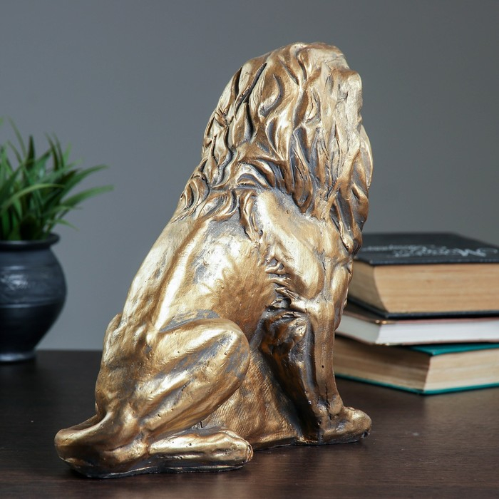 Копилка Копилка "Лев сидя" малый, бронза 26х14х25см