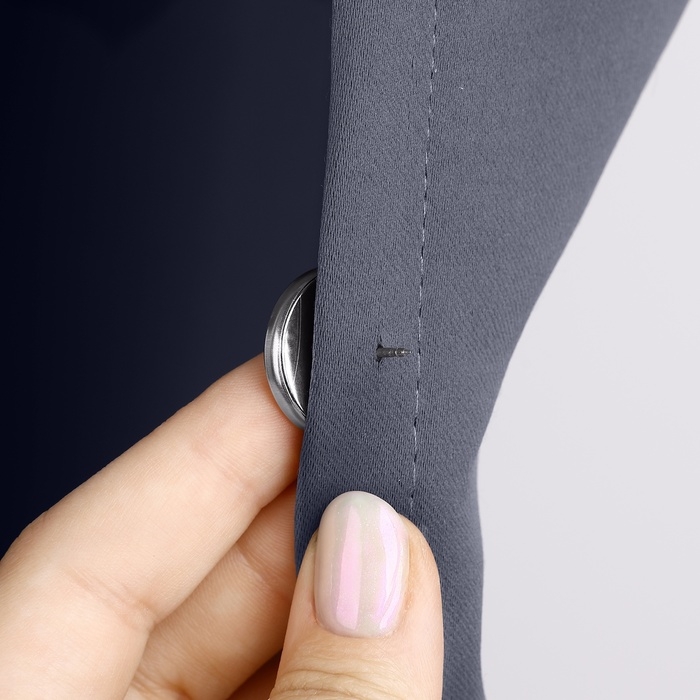 Подхват для штор &laquo;Магнитная кнопка&raquo;, на прокол, d=2 см, 2 шт