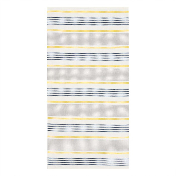 Полотенце вафельное Этель "Waffle" 70х140 см, цвет желто-синий, 100% хлопок, 280 гр/м2