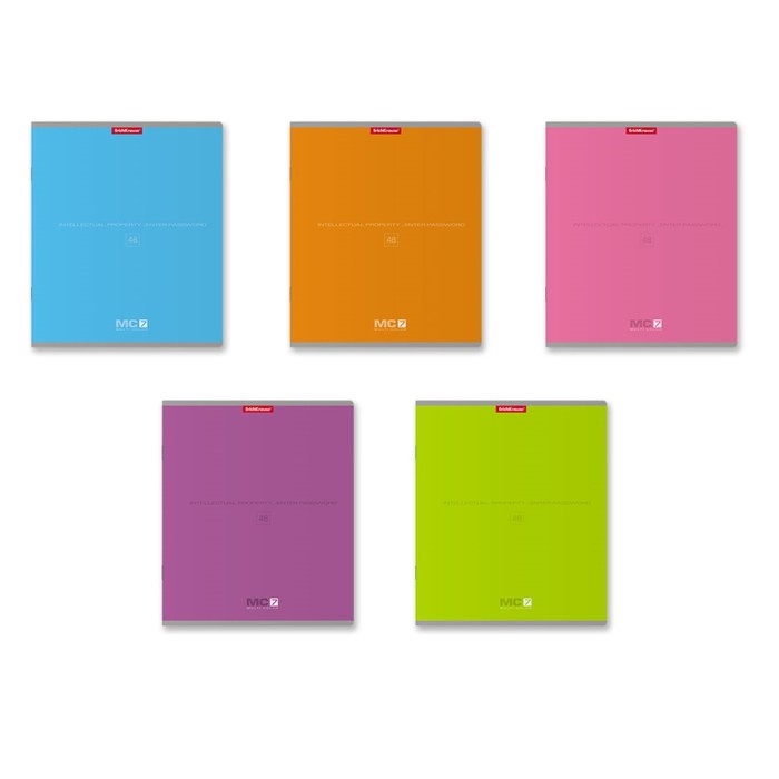 Тетрадь 48 листов в клетку, ErichKrause MC-7, обложка мелованный картон, блок офсет 100% белизна, МИКС Тетрадь 48 листов в клетку, ErichKrause MC-7, обложка мелованный картон, блок офсет 100% белизна, МИКС