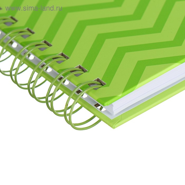 Блокнот А5, 60 листов в точку Bullet Journal, твёрдая обложка, блок офсет, зелёный