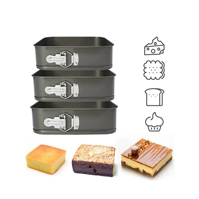 Форма для выпечки Доляна «Элин. Квадрат», 21,5×6,5 см, съёмное дно, антипригарное покрытие, цвет чёрный Форма для выпечки Доляна «Элин. Квадрат», 21,5×6,5 см, съёмное дно, антипригарное покрытие, цвет чёрный