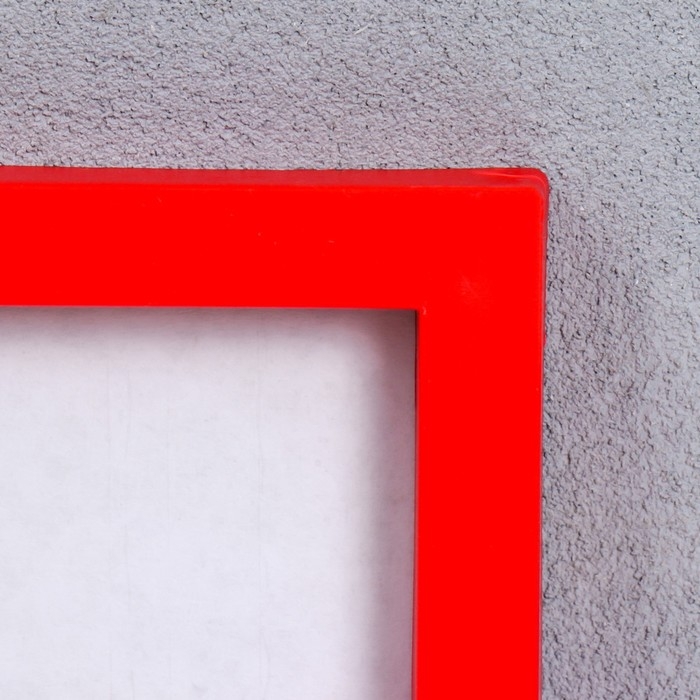 Фоторамка пластик L-3 15х21 см красный (пластиковый экран)