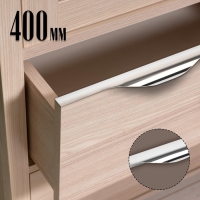 Ручка торцевая CAPPIO RP100CH, L=400 мм, цвет хром Ручка торцевая CAPPIO RP100CH, L=400 мм, цвет хром