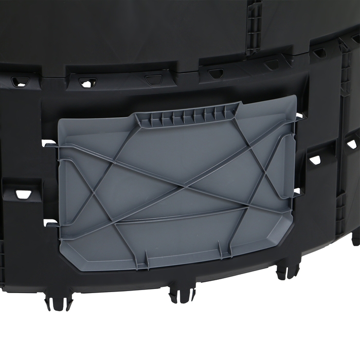 Компостер пластиковый, 800 л, 78 × 108 × 108 см, чёрный Компостер пластиковый, 800 л, 78 × 108 × 108 см, чёрный