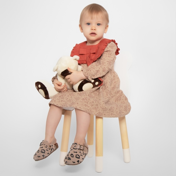 Платье для девочки MINAKU, цвет бежевый, рост 68-74