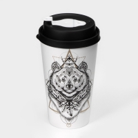 Стакан пластиковый с клапаном &laquo;Животные&raquo;, 550 мл