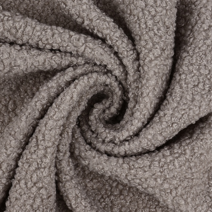 Лоскут мех &laquo;Барашек&raquo;, 50 &times; 50 см, 500 г/м, цвет серый №7