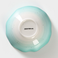 Салатник фарфоровый Доляна &laquo;Млечный путь&raquo;, 400 мл, d=13,5 см, цвет бирюзовый