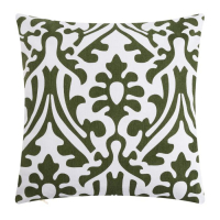 Наволочка декоративная 40х40 см, Monograms green, 100% хлопок Наволочка декоративная 40х40 см, Monograms green, 100% хлопок