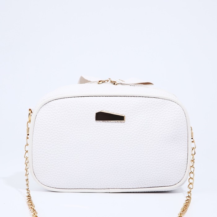 Сумка кросс-боди на молнии, цвет белый