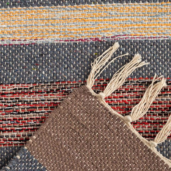 Ковер &laquo;СТРАЙП&raquo;, вид1, размер 50х80 см (&plusmn; 3 см), хлопок, цвет МИКС