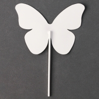 Набор топперов &laquo;Девушка с бабочками&raquo;, набор 7 шт., цвет розовый