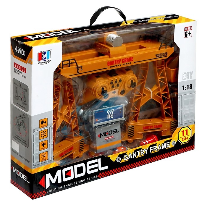 Кран на радиоуправлении &laquo;Козловой&raquo;, работает от аккумулятора