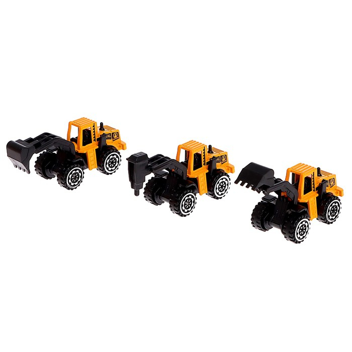 Парковка «Стройплощадка», с 3 металлическими машинами Парковка «Стройплощадка», с 3 металлическими машинами