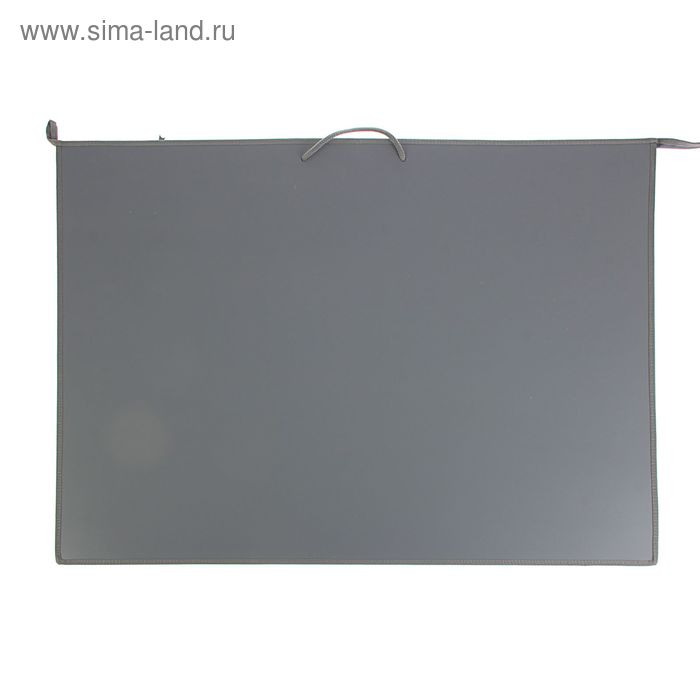 Папка для чертежей и рисунков А1, 900 х 655 х 50 мм, с ручками, пластиковая, молния сверху, ПР 4, 0.9 мм, серая Папка для чертежей и рисунков А1, 900 х 655 х 50 мм, с ручками, пластиковая, молния сверху, ПР 4, 0.9 мм, серая