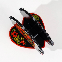 Салфетница &laquo;Ежик&raquo;, 13х10 см, хохлома