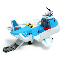 Самолёт - парковка «Авиабаза», с 4 машинками и вертолётом Самолёт - парковка «Авиабаза», с 4 машинками и вертолётом